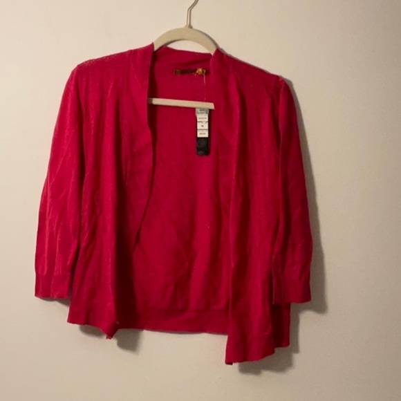 Belldini Sweaters - Belldini Pink Cardigan Sweater Lightweight Knit